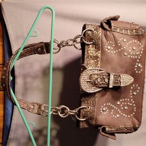 Woman's hand bag, Tan color, large,